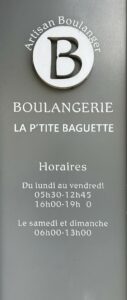 Horaires La P'tite Baguette